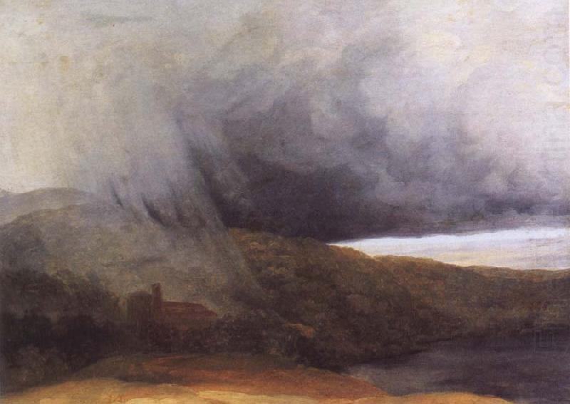 Pierre de Valenciennes Storm by the Banks of a Lake china oil painting image